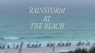 Heavy Rain and Waves at the Beach in Destin, FL | Sounds of Rain ASMR