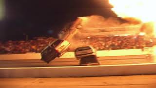 Stunt Car Massive Jump Through Flames _ Whacked Out TV