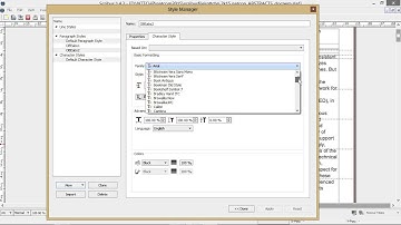 Creating and using styles in scribus
