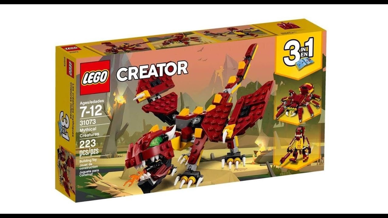 31073 Lego 3 in 1 Mythical creatures model 3 Dragon