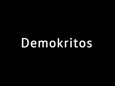 Video: Demokritas