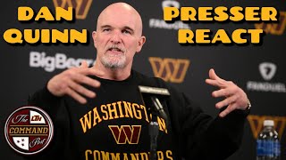 Famous Command Post LIVE!  | Commanders HC Dan Quinn's Presser React❗JD5 UNDER CENTER + Why He Made Hires Net Worth