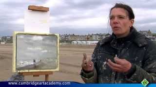 Seascape demonstration in oils by artist Roos Schuring