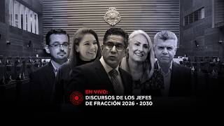 En vivo: Discursos de los jefes de fracción de la Asamblea Legislativa