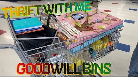 I Filled My Cart @ The Goodwill Bins 😁😁 THRIFT WITH ME