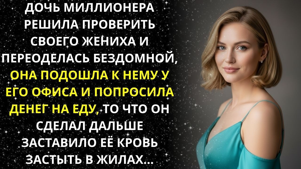 Невеста притворилась бездомной, чтобы проверить жениха, но от его поступка она была в ШОКЕ