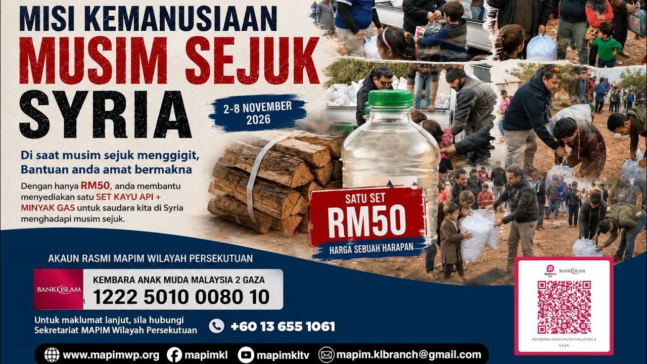 MISI KEMANUSIAAN MUSIM SEJUK SYRIA, 2 - 8 Nov 2026