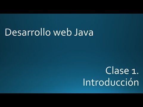 Clase01. Introducción. Curso desarrollo web con Java. - YouTube
