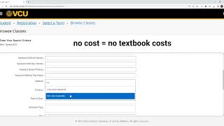 Searching for Courses by Textbook Cost