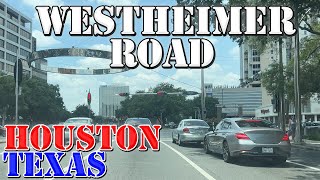 Westheimer Road - Houston - Texas - 4K Street Drive