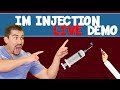 Live IM Injection Demo for Nursing Students