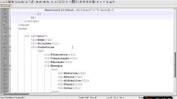 Universidade XTI - CSS - Aula 23 - Menu DropDown com jQuery (Parte2)