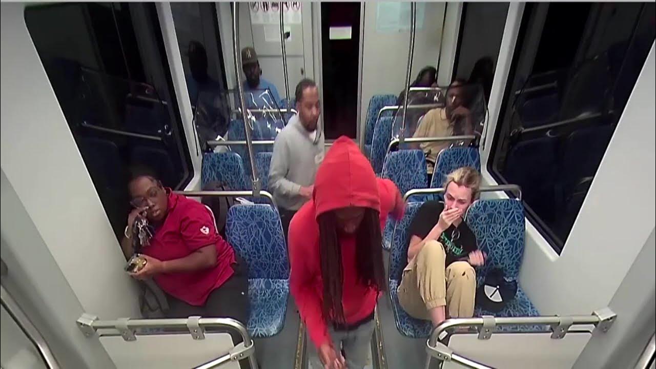 Charlotte train murder: Graphic video captures random fatal stabbing of young Ukrainian refugee - YouTube