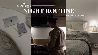 COLLEGE NIGHT ROUTINE: productive, cozy \& realistic 2023