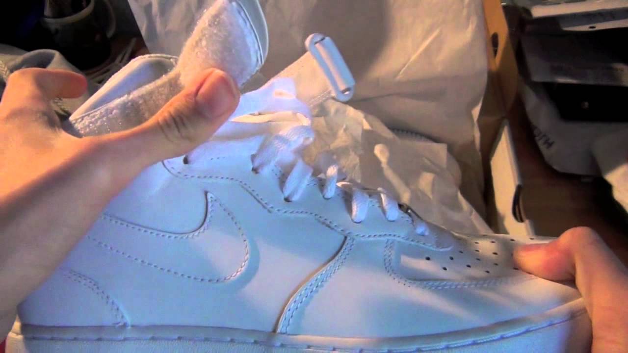 Air Force 1 Mid '07 All White |  Unboxing