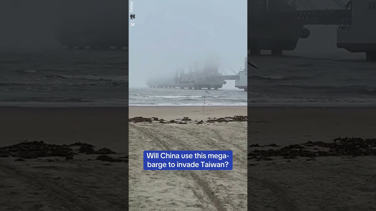 Will China Use This Mega Barge To Invade Taiwan 