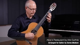 Alice´s Restaurant (Arlo Guthrie) - Danish Guitar Performance - Soren Madsen