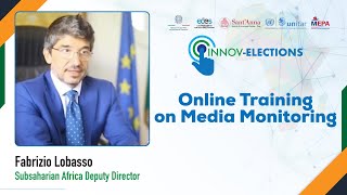 Online Training on Media Monitoring: Sub-saharian Africa Deputy Director Amb. Fabrizio Lobasso