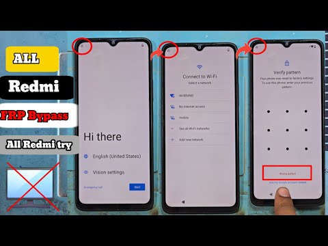 ALL REDMI FRP BYPASS | ALL REDMI GOOGLE ACCOUNT BYPASS | ALL REDMI FRP LOCK 🔐 BYPASS 💯 WORK 