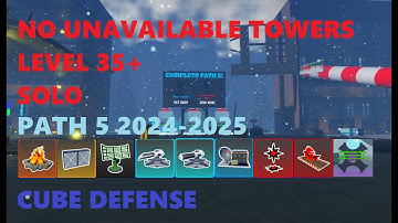 Path 5 Solo (No Unavailable Towers, Level 35+) | Cube Defense Christmas Event 2024
