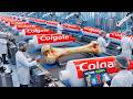 Inside The Toothpaste Factory – From Animal Bones to Toothpaste ASMR Manufacturing