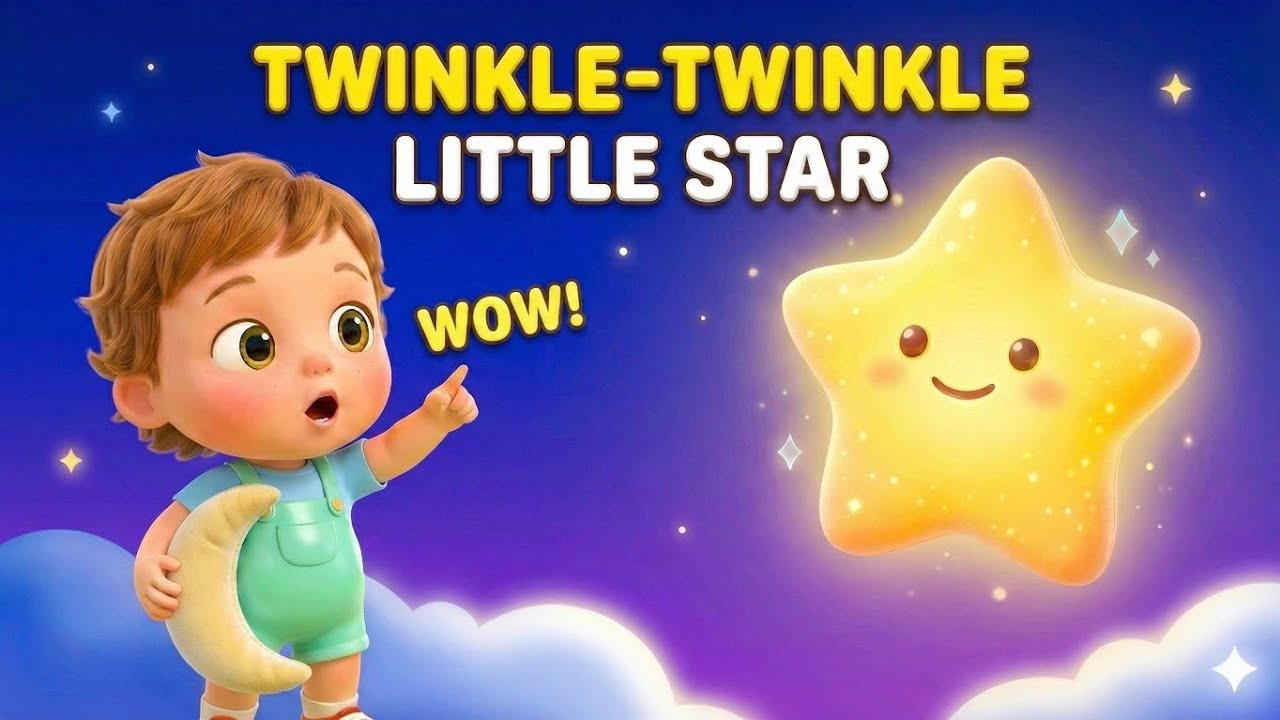 Twinkle Twinkle Little Star 🌟 Bedtime kids Rhyme | Nursery Rhymes for Kids | Lullaby for kids