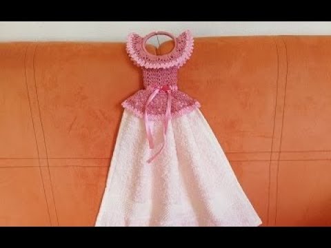 Vestido Porta Toalla a Crochet - YouTube