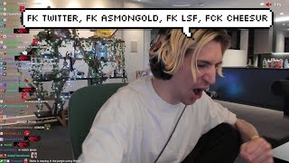 xQc says Fu*k Asmongold on Stream