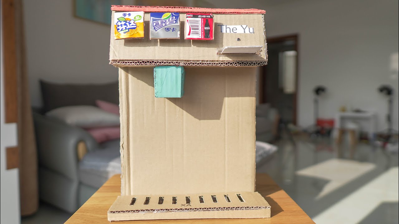 How to Make Plug-in card Coca Cola Fountain Machine From Cardboard at ...