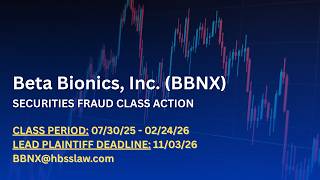 Information Beta Bionics Faces Securities Class Action Amid iLet FDA Compliance | Nov.3, 2026 Deadline Guide
