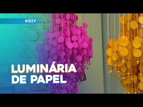 Luminária de papel por Ider Alves