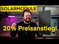 Preisschock Warum Solarmodule 2026 Teurer Werden