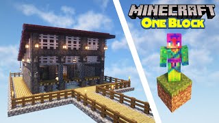 Building THE FORGE in ONE BLOCK Minecraft!