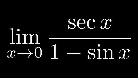 Find the Limit of sec(x)/(1 - sin(x)) as x approaches 0