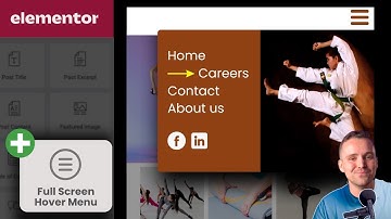 Animated Full-Width Menu - Elementor GSAP