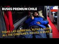 BUSES PREMIUM CHILE: Reporte con todas las empresas, rutas y buses, ¡todo!