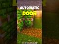 Sound Activated Door in Minecraft?! #minecraft #minecraftcrops #minecraftbuilding