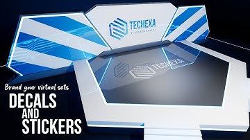 Add brand logo decals/stickers to your virtual sets | Unreal Engine 5