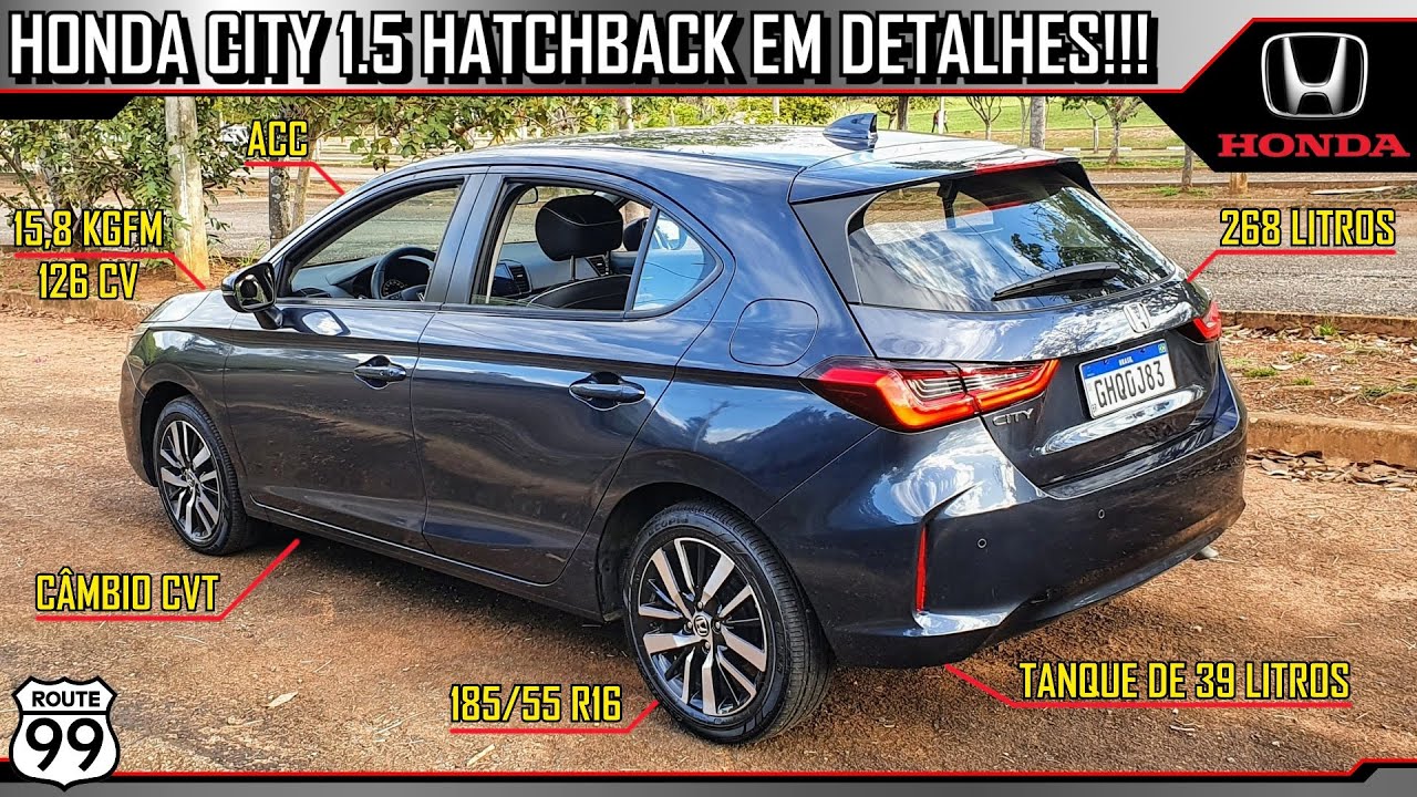 O HATCH COMPACTO MAIS SEGURO EM DETALHES!!! HONDA CITY HATCHBACK 1.5