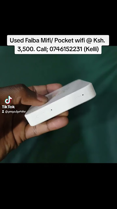 Used Faiba Mifi/ Pocket wifi @ Ksh. 3,500. Call; 0746152231 (Kelli)