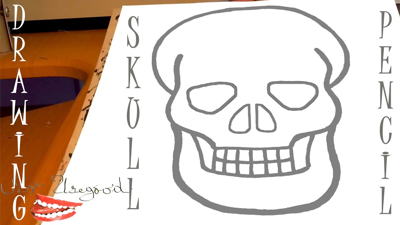 How To Draw A Skull Easy For Kids Pencil Mrusegoodart