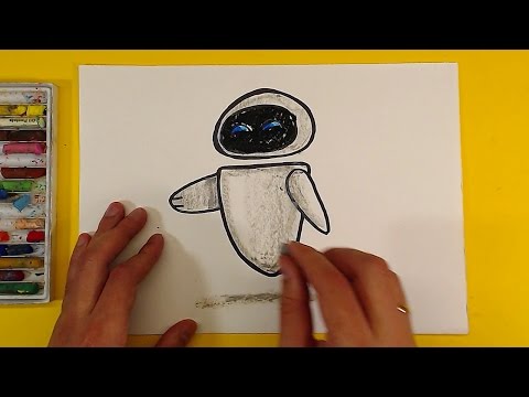 Как нарисовать ЕВУ из мультика Валл-И / Уроки рисования для детей
