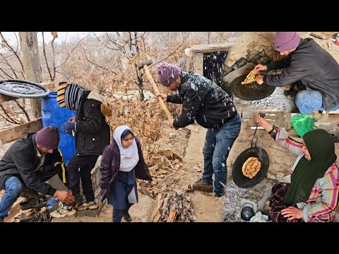 Baking Local Bread In The Snow A Cold And Memorable Day In The Mountains 