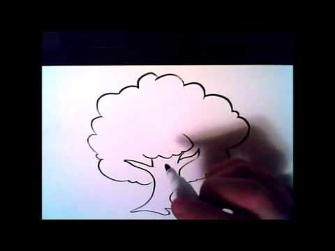 Video: Hvordan Man Tegner Et Træ Med Gouache