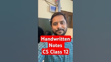 Free CS Class 12 Handwritten Notes by Anand Sir #codeitup #cs #csclass12