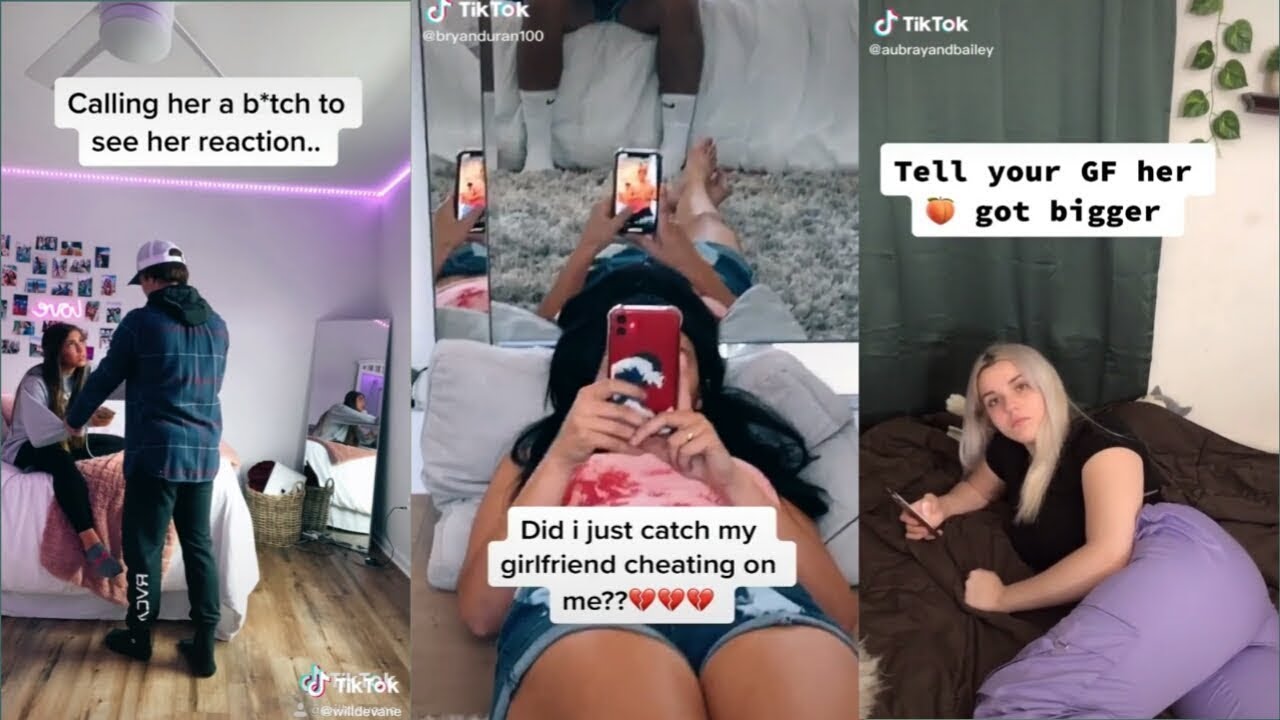 Cheating Prank on Girlfriend/Boyfriend tiktok - boyfriend cheating ...