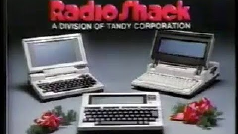1986 Radio Shack TV Commercial - Tandy 102 Computer