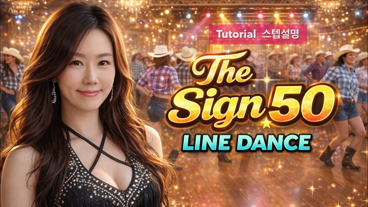 [Tutorial] The Sign 50 스텝설명 / Beginner / Line dance