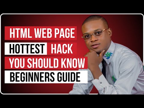 HTML Web Page Hottest Hack You Should Know (Beginners Guide)