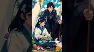 sango and miroku art styles